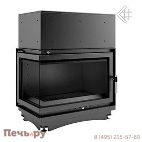 Каминная топка Kratki Oliwia/PW/BL/17/BS/W (угловое стекло слева, змеевик) фото 2