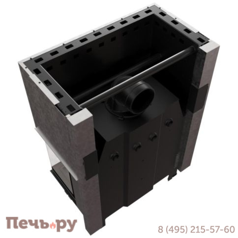 Каминная топка Kratki Pro NBC 15, П-образное стекло (гильотина) фото 7