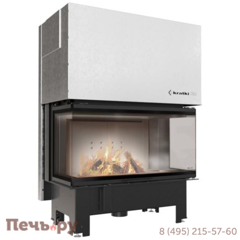 Каминная топка Kratki Pro NBC 15, П-образное стекло (гильотина) фото