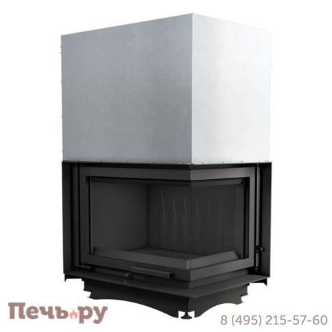 Каминная топка Kratki Zuzia/P/BS/G (угловое стекло справа,гильотина) фото 5