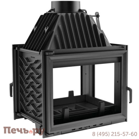 Каминная топка Kratki Zuzia/PT (тунель, стекло справа) фото 4