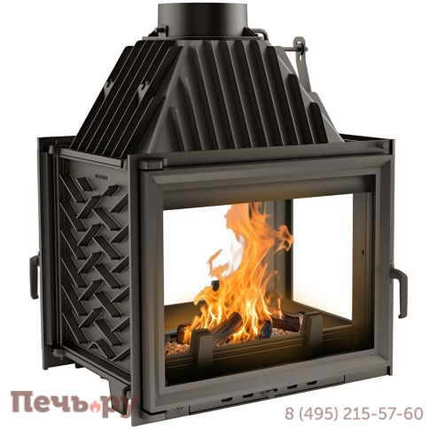 Каминная топка Kratki Zuzia/PT (тунель, стекло справа) фото