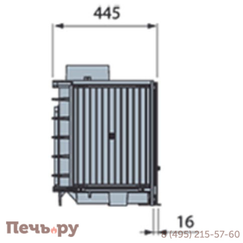 Каминная топка Liseo Castiron LCI 007 GF Flat Top фото 4