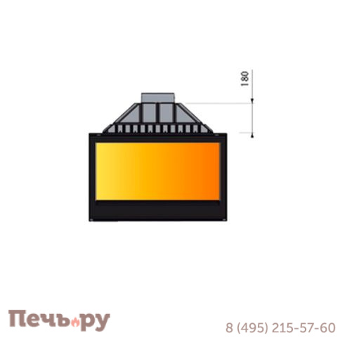 Каминная топка Liseo Castiron LCI 9 GDF двусторонняя фото 5