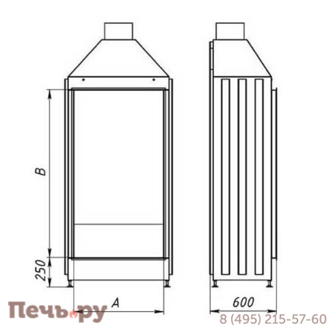Каминная топка Virtu Style Space VS 70120 фото 5
