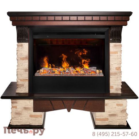 Каминокомплект RealFlame Rockland с очагом 3D Helios 26 SBG фото