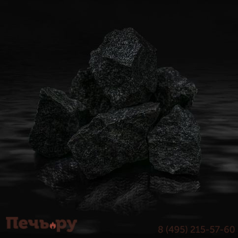 Камни для сауны Saunaru пироксенит колотый Premium, фракция до 100 мм, ведро 15 кг фото 2