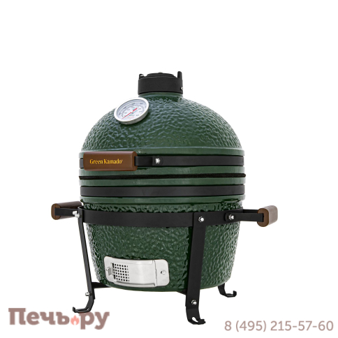 Керамический гриль Green Kamado S фото 8