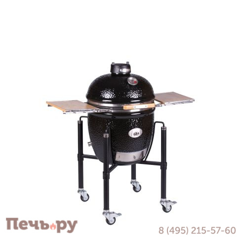 Керамический гриль Monolith Classic Pro Series 2.0 Black с боковыми столиками и подставкой фото 13