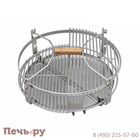 Керамический гриль Monolith Lechef Pro 2.0 Red без боковых столиков и подставки фото 12