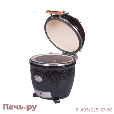 Керамический гриль Monolith Lechef Pro Series 2.0 Black без боковых столиков и подставки фото 10