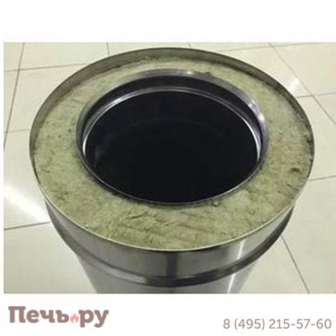 Комплект дымохода Дымок, нержсталь, проход через стену, задний выход фото 28