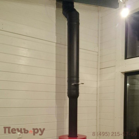 Комплект дымохода Schiedel Permeter, нержсталь, черный, проход через крышу, верхний выход + изоляционные материалы фото 31