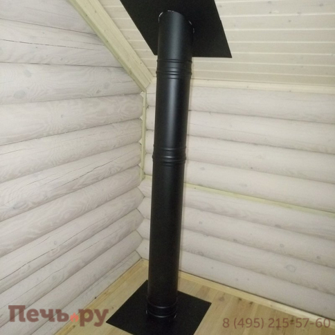 Комплект дымохода Schiedel Permeter, нержсталь, черный, проход через крышу, верхний выход + изоляционные материалы фото 32