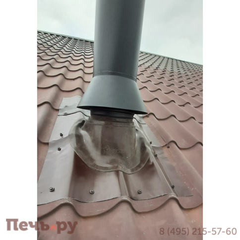 Комплект дымохода Schiedel Permeter, нержсталь, черный, проход через крышу, верхний выход + изоляционные материалы фото 40