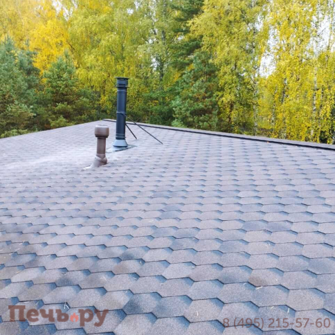 Комплект дымохода Schiedel Permeter, нержсталь, черный, проход через крышу, верхний выход + изоляционные материалы фото 43