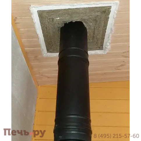 Комплект дымохода Schiedel Permeter, нержсталь, черный, проход через крышу, верхний выход + изоляционные материалы фото 51