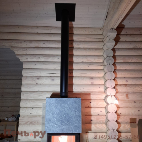 Комплект дымохода Schiedel Permeter, нержсталь, черный, проход через крышу, верхний выход + изоляционные материалы фото 56