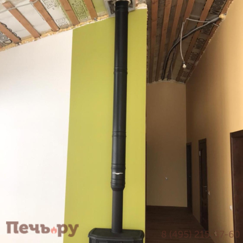 Комплект дымохода Schiedel Permeter, нержсталь, черный, проход через крышу, верхний выход + изоляционные материалы фото 61