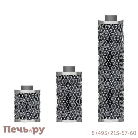 Комплект IKI Plus (сетка высотой 100 см + прямая дымовая труба 55 см и труба под 90 градусов) фото