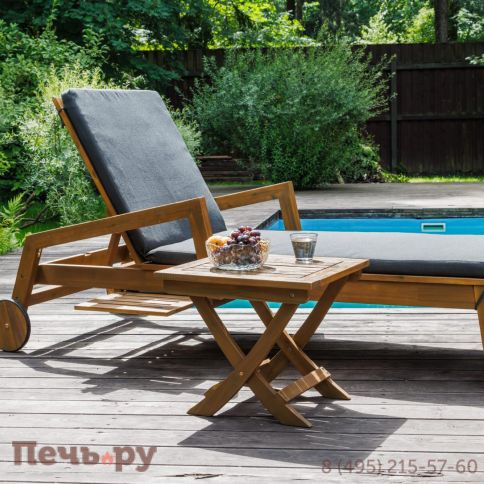 Комплект из шезлонга Royal Family PAOLO и столика RAMON  из акации(teaklook) фото 3