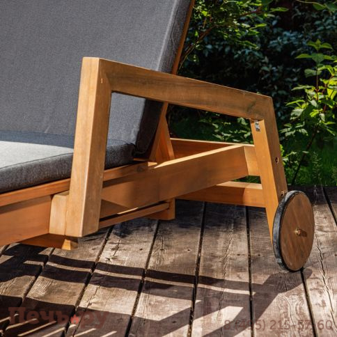 Комплект из шезлонга Royal Family PAOLO и столика RAMON  из акации(teaklook) фото 5