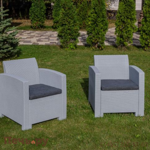 Комплект кресел Royal Family Lana светло-серые фото