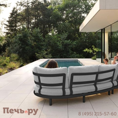 Комплект лаунж мебели Brafritid Gotland, антрацит/серый, алюминий фото 3