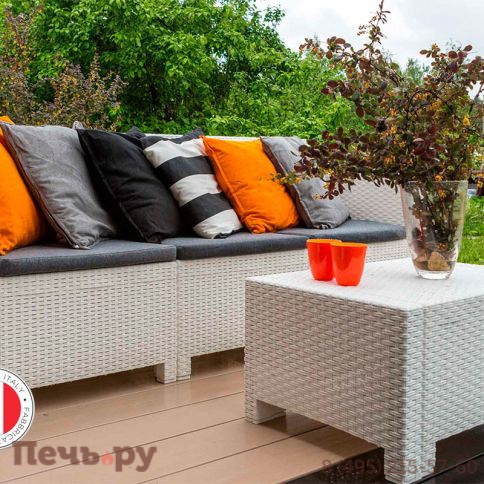 Комплект мебели NEBRASKA SOFA 3 (3х местный диван), белый фото 13