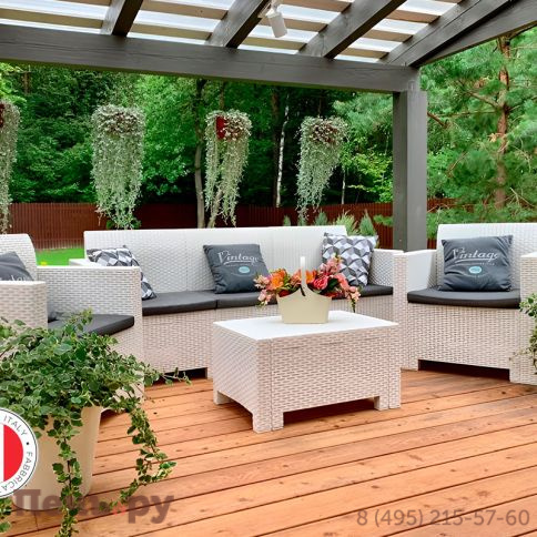 Комплект мебели NEBRASKA SOFA 3 (3х местный диван), белый фото 14