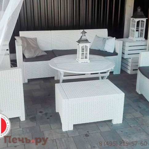 Комплект мебели NEBRASKA SOFA 3 (3х местный диван), белый фото 19