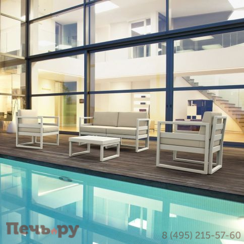 Комплект пластиковой мебели Siesta Contract Mykonos 234/132-8254/BG фото 2