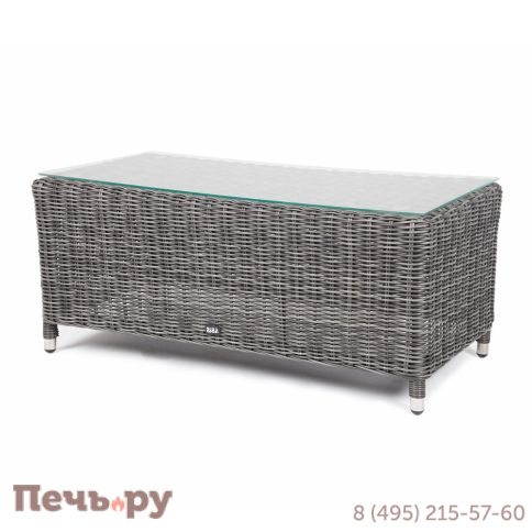 Кон Панна 4SiS столик журнальный из искусственного ротанга, цвет графит фото