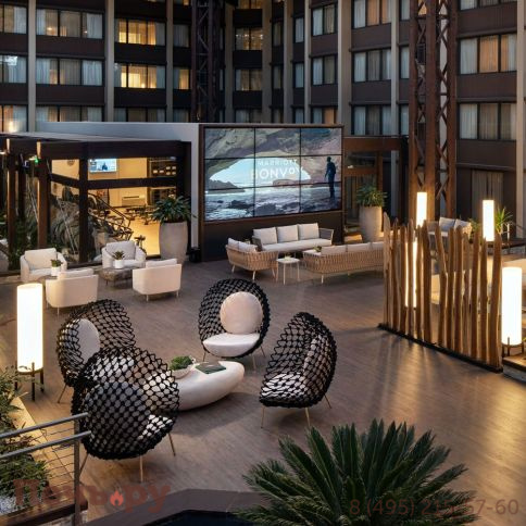 Кресло лаунж плетеное с подушками Janus et Cie Dragnet фото 5