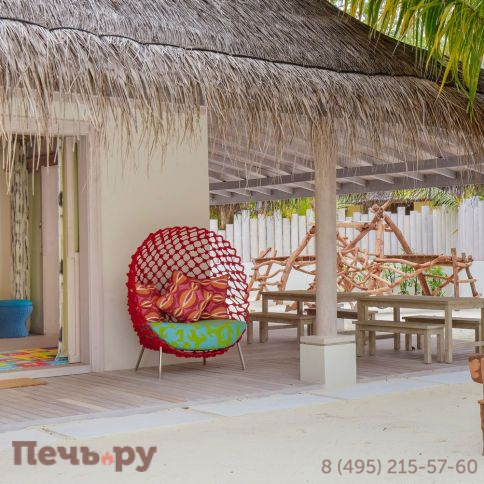 Кресло лаунж плетеное с подушками Janus et Cie Dragnet фото 7