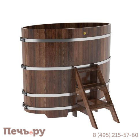 Купель BentWood овальная из лиственницы,0,92Х1,66,  толщина стенок - 2,8 см фото 5