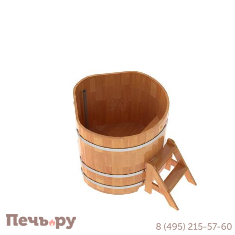 Купель BentWood угловая из сращенных ламелей лиственницы, 1,03Х1,03,  толщина стенок - 2,8 см фото 11