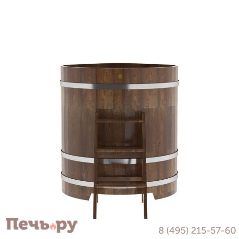 Купель BentWood угловая из сращенных ламелей лиственницы, 1,03Х1,03,  толщина стенок - 2,8 см фото 15