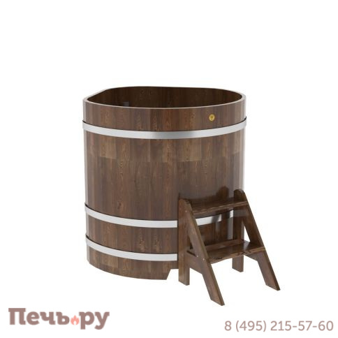 Купель BentWood угловая из сращенных ламелей лиственницы, 1,03Х1,03,  толщина стенок - 2,8 см фото 3