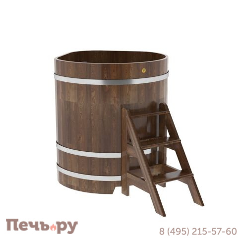 Купель BentWood угловая из сращенных ламелей лиственницы, 1,03Х1,03,  толщина стенок - 2,8 см фото 4