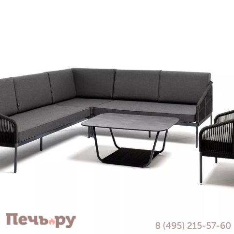 Лаунж-зона 4SiS Канны из роупа (веревки), цвет темно-серый фото 9