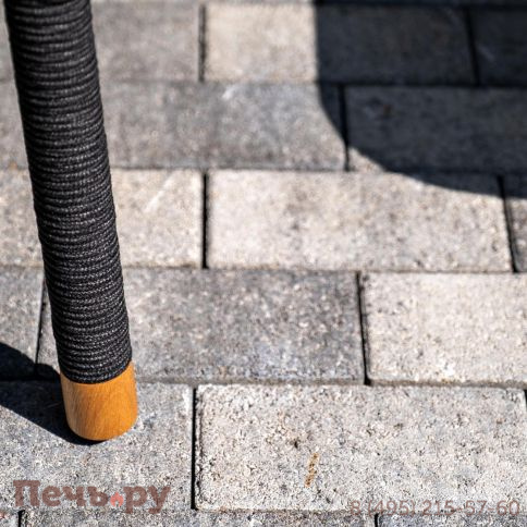 Лаунж-зона 4SiS Верона 5-местная плетеная из роупа (веревки), каркас алюминиевый темно-серый, роуп темно-серый фото 16