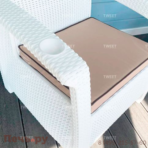 Мебель Tweet Кресло, белый фото 6