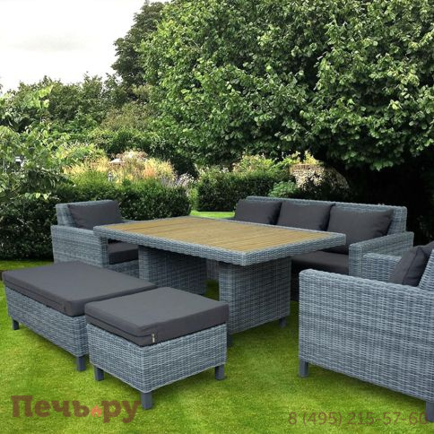 Диван 3-х местный Gardeck Mokka Bella, серый фото 2