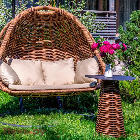 Подвесное кресло двухместное Gardeck Mokka Majorca, цвет капучино фото 2