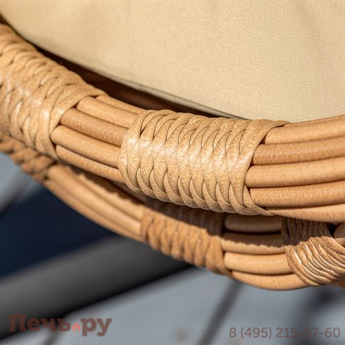 Подвесное кресло двухместное Gardeck Mokka Majorca, цвет соломенный фото 6