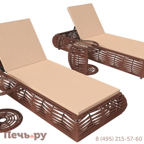 Шезлонг Gardeck Mokka Majorca, цвет капучино фото 2