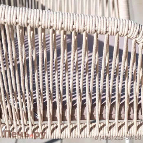 Обеденная группа на 4 персоны 4SiS Диего, круглый стол "дуб", цвет бежевый фото 5