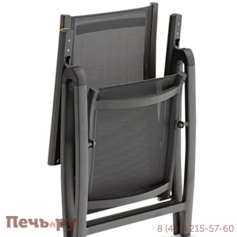 Обеденный комплект Brafritid Lyon-Andy 220A+6R антрацит/натуральный, алюминий/тик фото 8