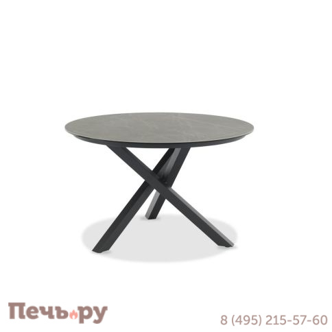 Обеденный комплект Brafritid Timra AL-N антрацит/натуральный, алюминий/тик фото 2